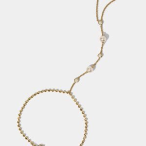 ESME PEARL HAND CHAIN BRACELET