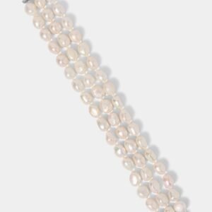 MADRID 3 ROW FRESHWATER PEARL BRACELET