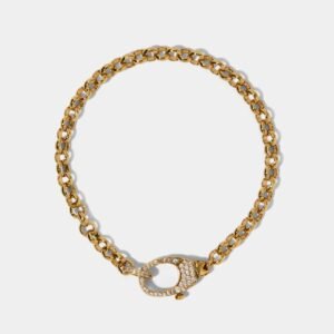 GEMINI PAVE CLASP LINE BRACELET