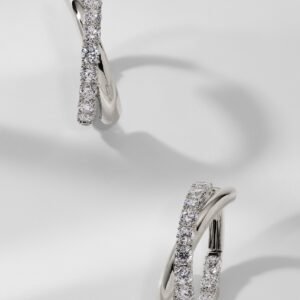 TWILIGHT CROSSOVER HOOP EARRINGS