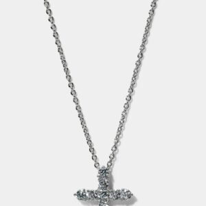 CZ CROSS PENDANT NECKLACE