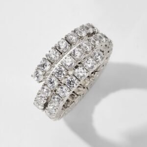 FLEXIBLE CZ WRAP RING