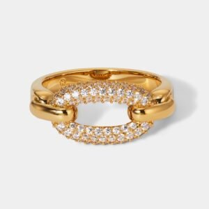 ALMA PAVE LINK RING